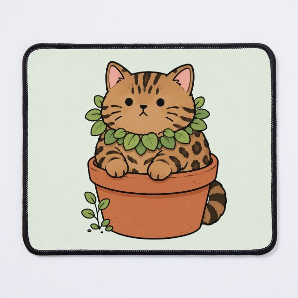 Item preview, Cute Plant Pot Cat designed and sold by MonkiFlipp.