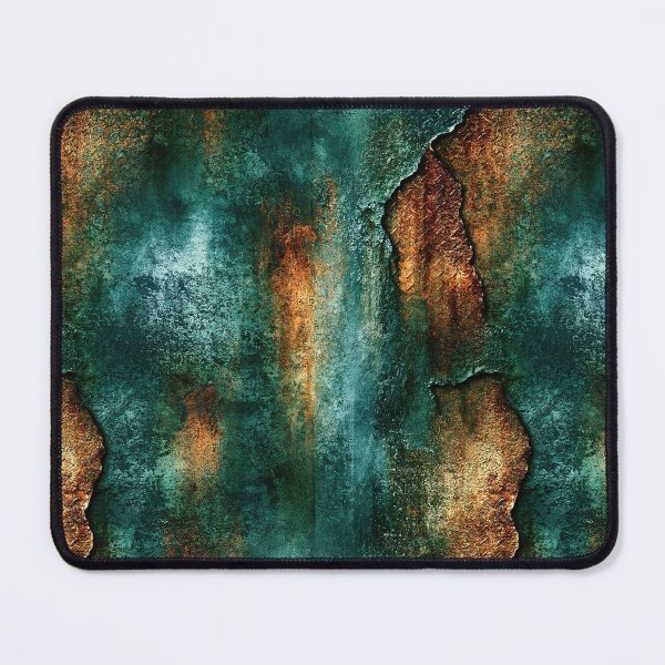 Item preview, Patina Green and Copper Flake Abstract Art designed and sold by Piotrek0001.
