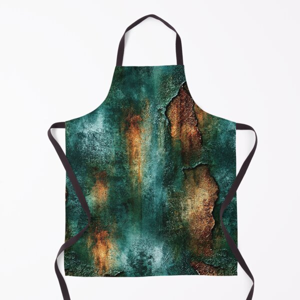 Item preview, Patina Green and Copper Flake Abstract Art designed and sold by Piotrek0001.