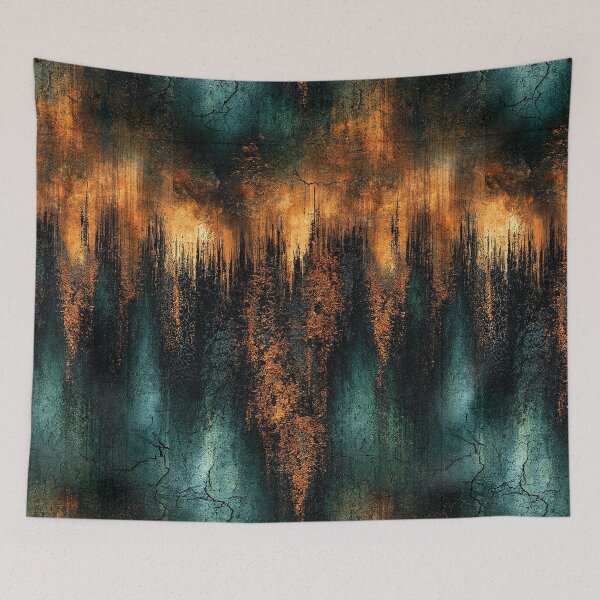 Item preview, Vertical Verdigris and Rust Drips Pattern designed and sold by Piotrek0001.