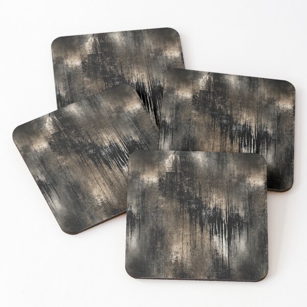 Item preview, Graphite Rain Streaks on Distressed Metal designed and sold by Piotrek0001.