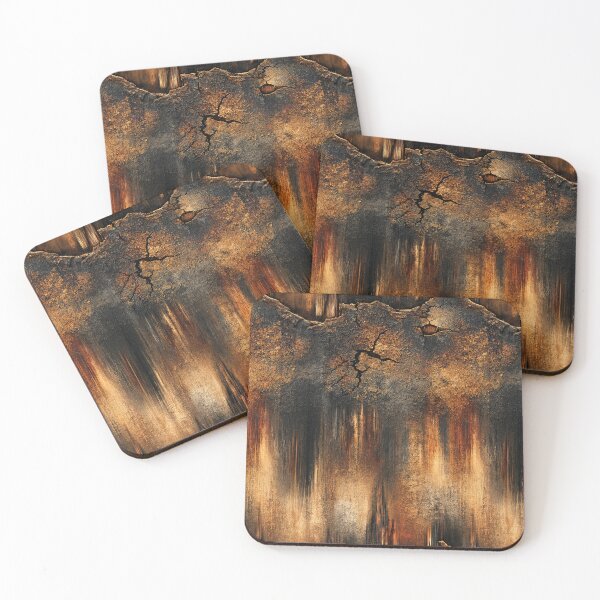 Item preview, Warm Amber Glow on Dark Industrial Steel designed and sold by Piotrek0001.