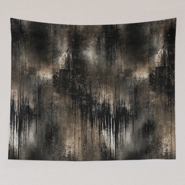 Item preview, Graphite Rain Streaks on Distressed Metal designed and sold by Piotrek0001.