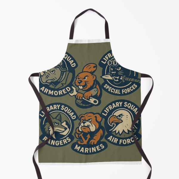 Item preview, Lifrary Squad Military Patches Mascot Collection designed and sold by lifrary365.