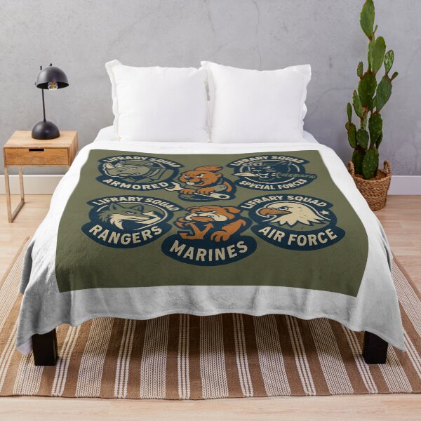 Item preview, Lifrary Squad Military Patches Mascot Collection designed and sold by lifrary365.