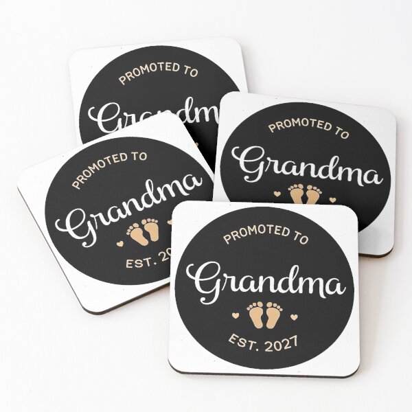 Item preview, Promoted To Grandma Est 2027 Baby Footprint designed and sold by icm4639.