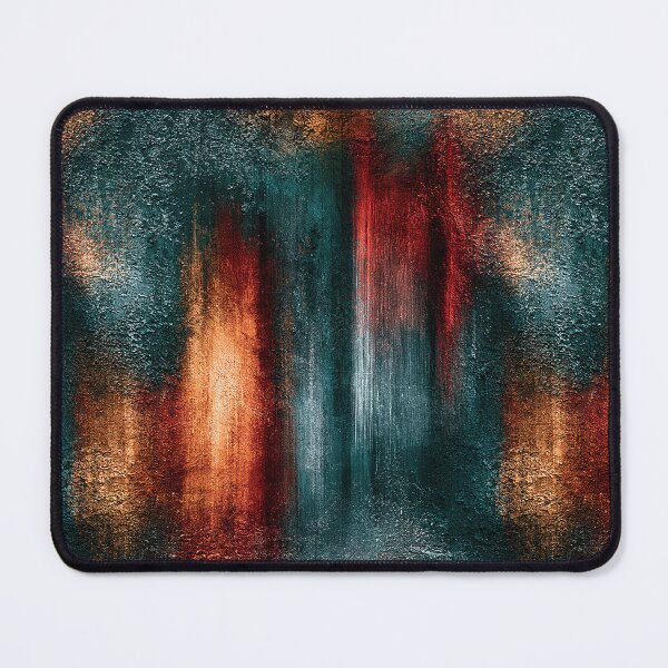 Item preview, Crimson and Teal Industrial Fusion Abstract designed and sold by Piotrek0001.