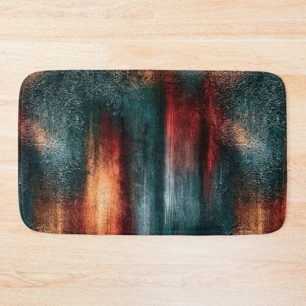 Item preview, Crimson and Teal Industrial Fusion Abstract designed and sold by Piotrek0001.