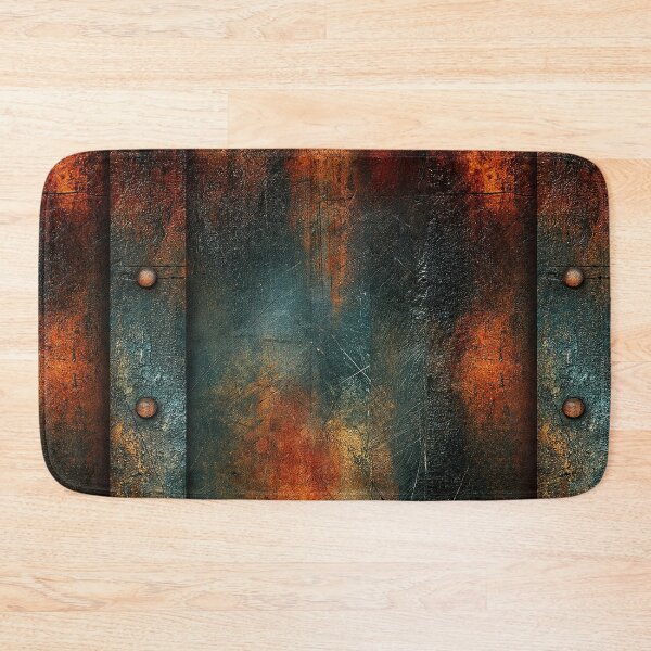Item preview, Rusty Iron Plate with Vertical Rivets Art designed and sold by Piotrek0001.