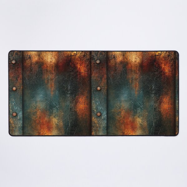 Item preview, Rusty Iron Plate with Vertical Rivets Art designed and sold by Piotrek0001.