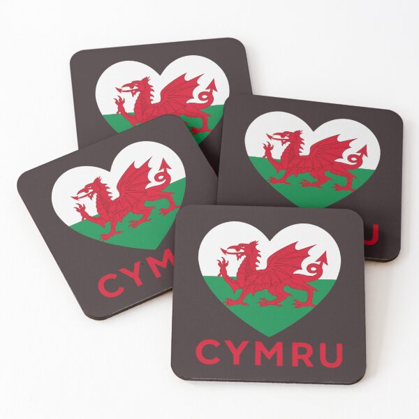 Item preview, Cymru Welsh Dragon Heart Flag designed and sold by Cerys-GS.