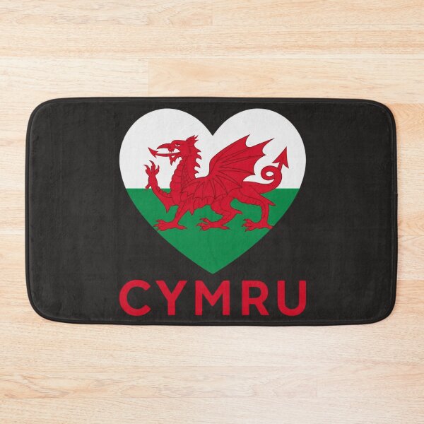 Item preview, Cymru Welsh Dragon Heart Flag designed and sold by Cerys-GS.