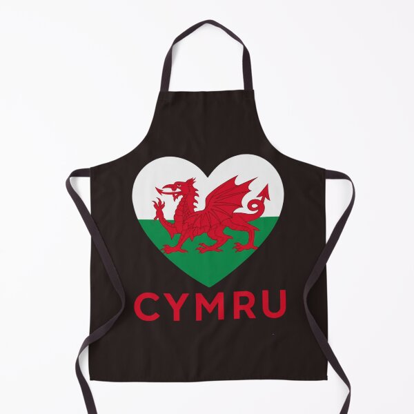 Item preview, Cymru Welsh Dragon Heart Flag designed and sold by Cerys-GS.