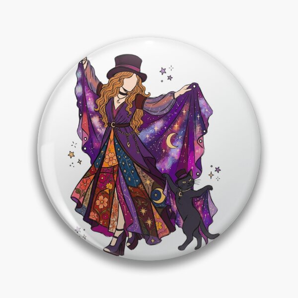 Item preview, StevieNicks Dancing and black cat designed and sold by KandiCooks.