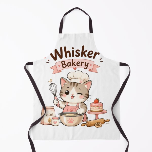 Item preview, Whisker Bakery Cute Cat Baker Kawaii Baking Cartoon Sticker | Adorable Chef Kitty Gift designed and sold by Sanika arts .