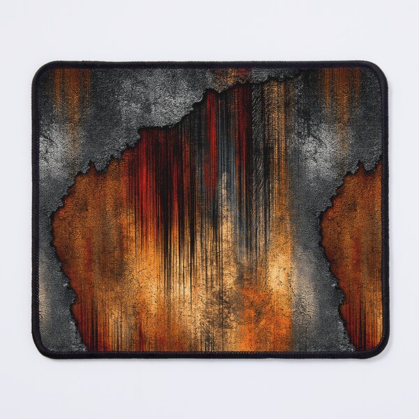 Item preview, Vertical Rust Drips on Charcoal Steel Art designed and sold by Piotrek0001.