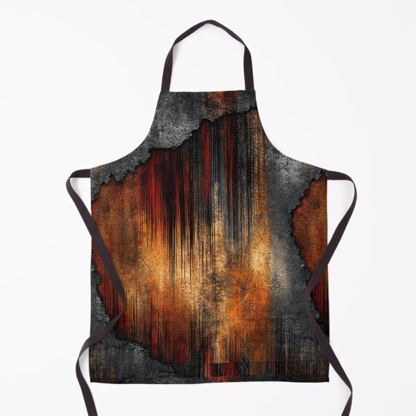 Item preview, Vertical Rust Drips on Charcoal Steel Art designed and sold by Piotrek0001.