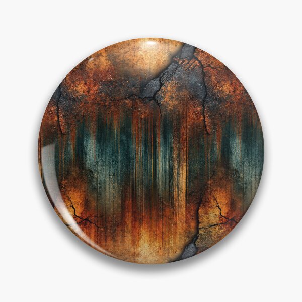 Item preview, Deep Burnt Orange Cracked Metallic Surface designed and sold by Piotrek0001.