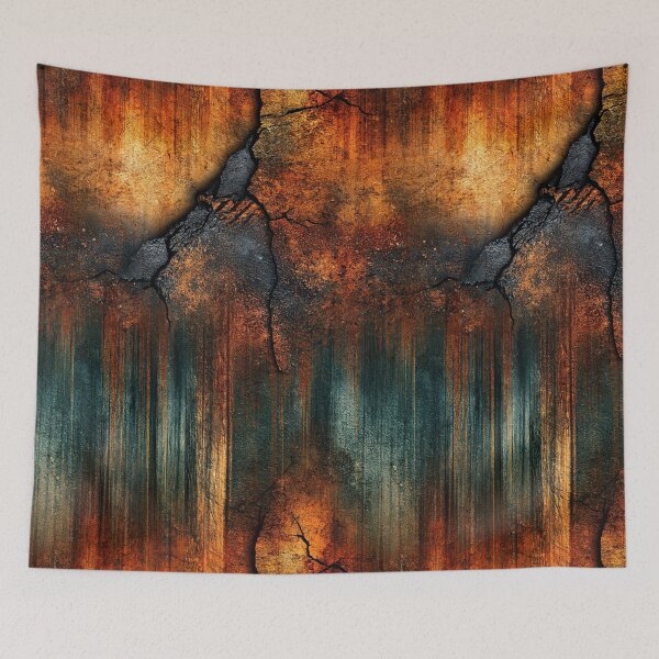 Item preview, Deep Burnt Orange Cracked Metallic Surface designed and sold by Piotrek0001.