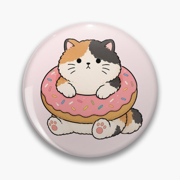 Item preview, Cute Donut Cat  designed and sold by MonkiFlipp.