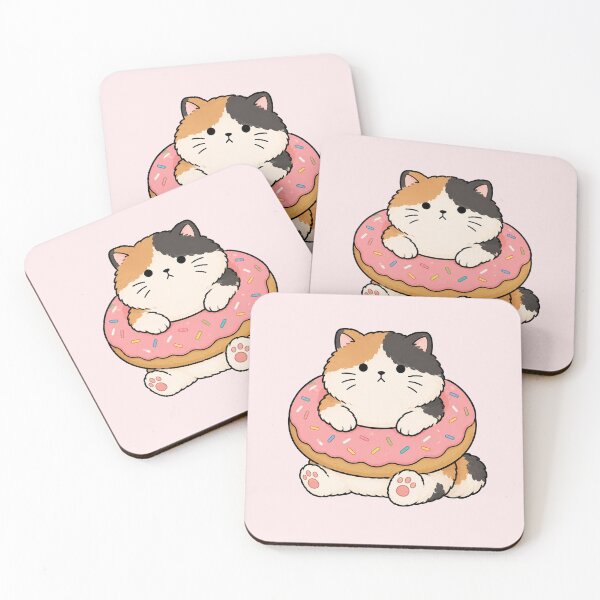 Item preview, Cute Donut Cat  designed and sold by MonkiFlipp.