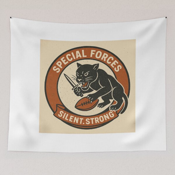 Item preview, Lifrary Squad Special Forces Panther Football Vintage designed and sold by lifrary365.