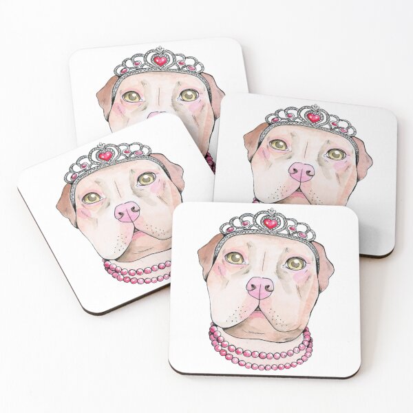 Item preview, Pitbull Queen Cute Royal Female Dog Tiara Pearl Graphic designed and sold by jessicaguarnido.