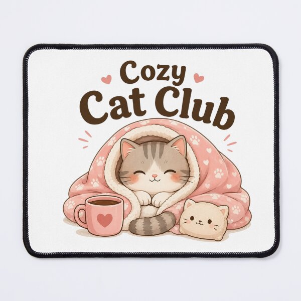 Item preview, Cozy Cat Club Cute Cat Under Blanket Kawaii Cat Sticker Cozy Kitty Lover Gift designed and sold by Sanika arts .