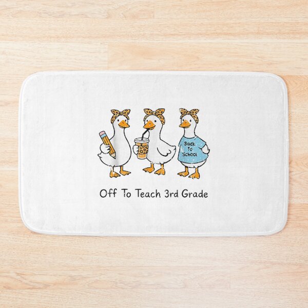 Item preview, Off To Teach 3rd Grade Funny Goose Teacher Back To School Design designed and sold by kiralynstration.