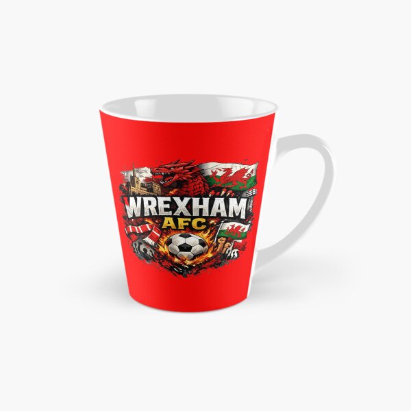 Item preview, Wrexham AFC Vintage Football Fan Art | Welsh Dragon Supporter Design designed and sold by GarnerSupplyCo.