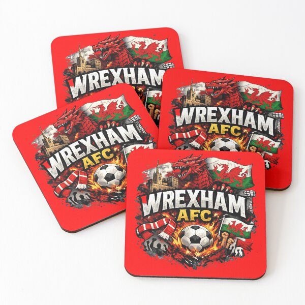 Item preview, Wrexham AFC Vintage Football Fan Art | Welsh Dragon Supporter Design designed and sold by GarnerSupplyCo.