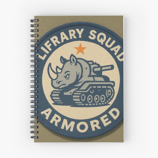 Item preview, Lifrary Squad Armored Rhino Vintage Tank Mascot designed and sold by lifrary365.