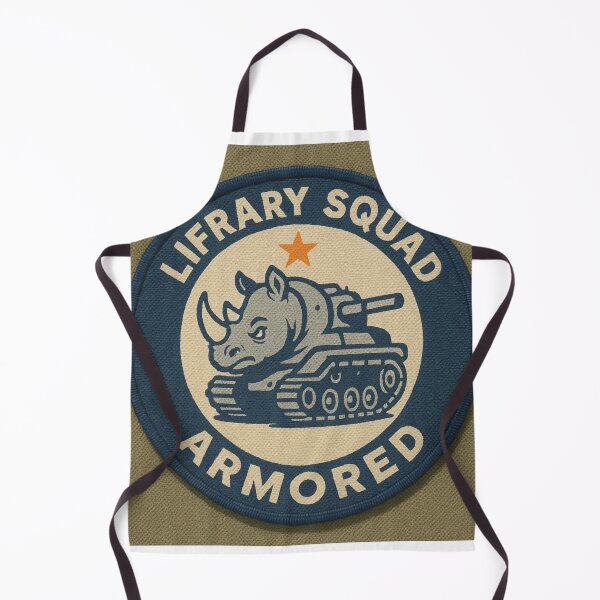 Item preview, Lifrary Squad Armored Rhino Vintage Tank Mascot designed and sold by lifrary365.