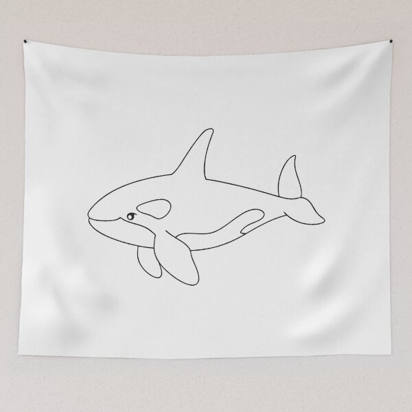 Item preview, Orca Elegant 1 Line Art Gift designed and sold by OneLine Studio.