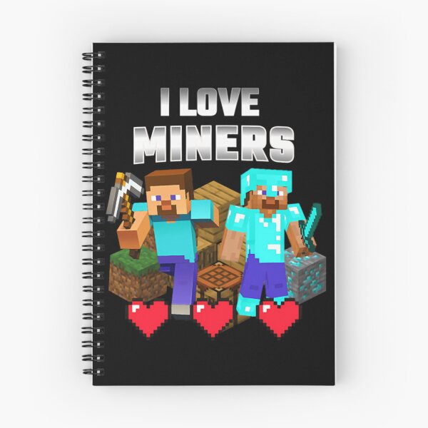 Item preview, I Love Miners Minecraft Clothing For Children And Adults T-Shirt designed and sold by CoupleDrawing-J.
