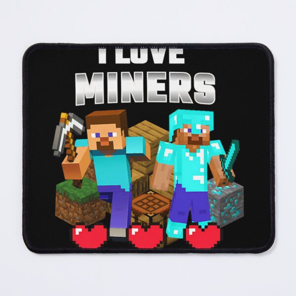 Item preview, I Love Miners Minecraft Clothing For Children And Adults T-Shirt designed and sold by CoupleDrawing-J.