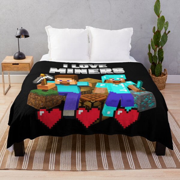 Item preview, I Love Miners Minecraft Clothing For Children And Adults T-Shirt designed and sold by CoupleDrawing-J.