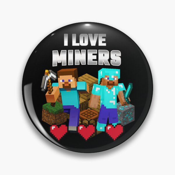 Item preview, I Love Miners Minecraft Clothing For Children And Adults T-Shirt designed and sold by CoupleDrawing-J.