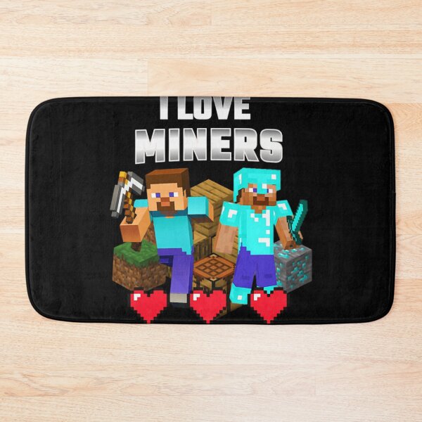 Item preview, I Love Miners Minecraft Clothing For Children And Adults T-Shirt designed and sold by CoupleDrawing-J.