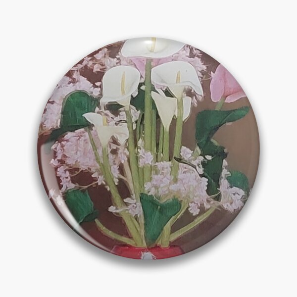 Item preview, Calla lily bouquet in a flower vase designed and sold by SilvioJust.