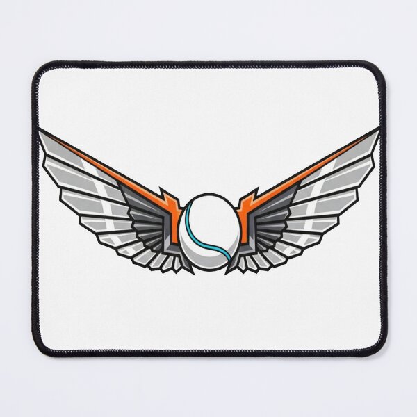 Item preview, Futuristic Cyberpunk Cyberware Wings Emblem Mechanical Crest designed and sold by Dzblack.