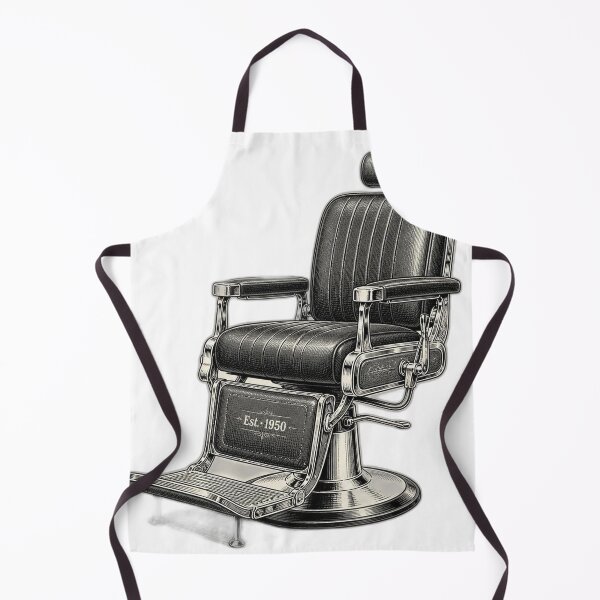 Item preview, Vintage 1950s Barber Chair Illustration T-Shirt - Classic Barbershop Equipment Graphic designed and sold by Barber MD Culture.