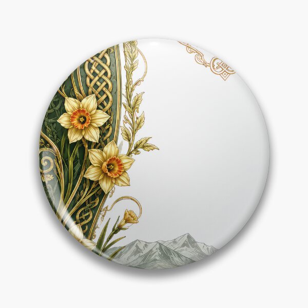 Item preview, Daffodils Celtic Filigree and Welsh Dragon designed and sold by thewandswant.