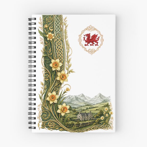 Item preview, Daffodils Celtic Filigree and Welsh Dragon designed and sold by thewandswant.