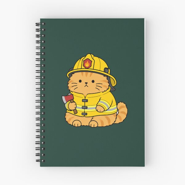 Item preview, Cute Firefighter Cat  designed and sold by MonkiFlipp.