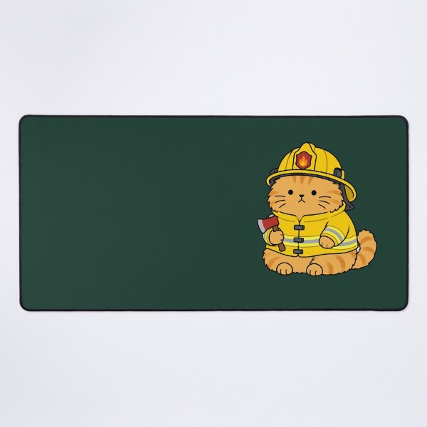 Item preview, Cute Firefighter Cat designed and sold by MonkiFlipp.