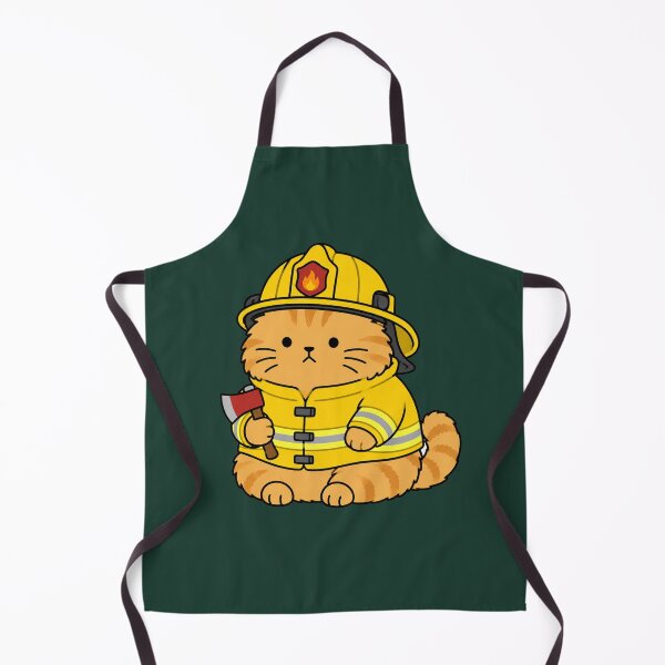 Item preview, Cute Firefighter Cat designed and sold by MonkiFlipp.