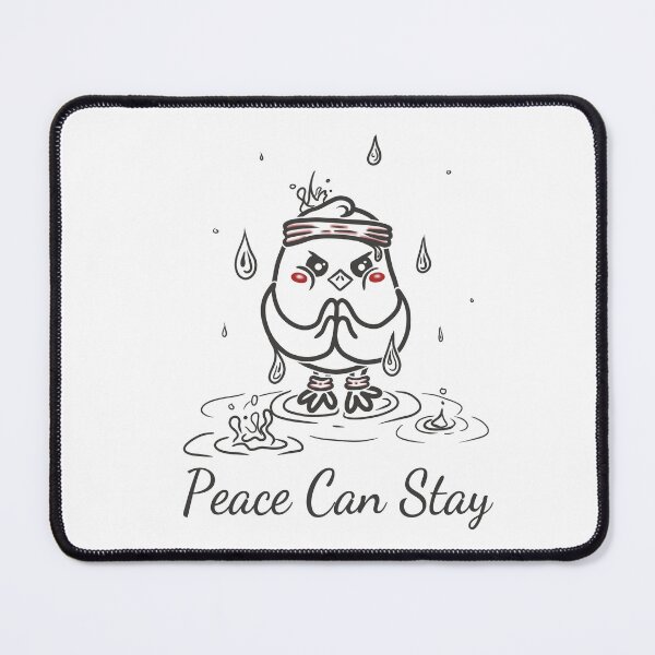 Item preview, Peace Can Stay | Cozy Rain Meditation Illustration designed and sold by Samaya-.