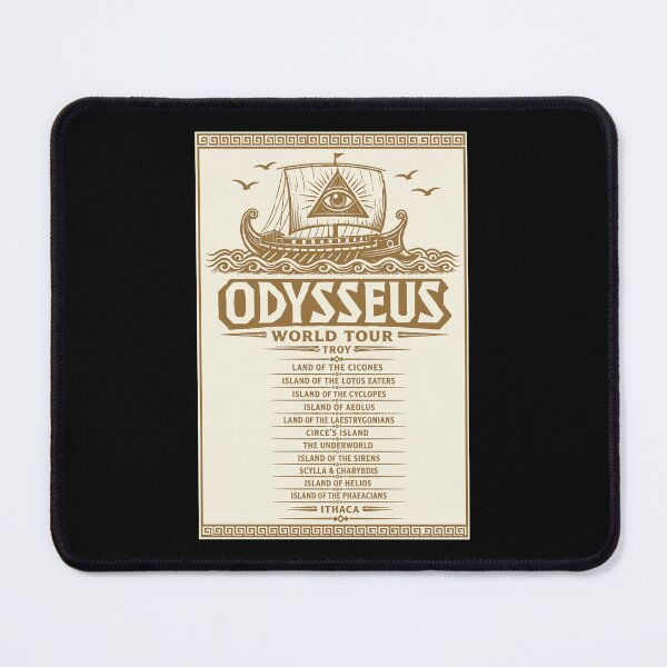 Item preview, Odysseus World Tour Greek Mythology Vintage Concert Parody designed and sold by VioIneka.
