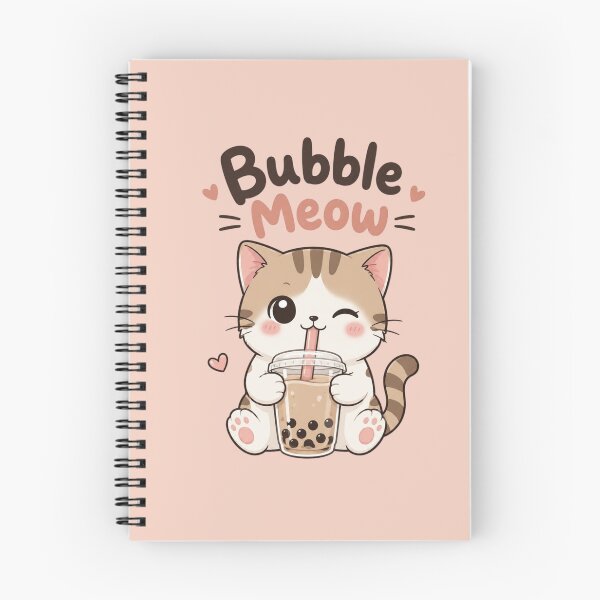 Item preview, Bubble Meow Cute Boba Cat Kawaii Bubble Tea Kitten Cartoon Sticker designed and sold by Sanika arts .